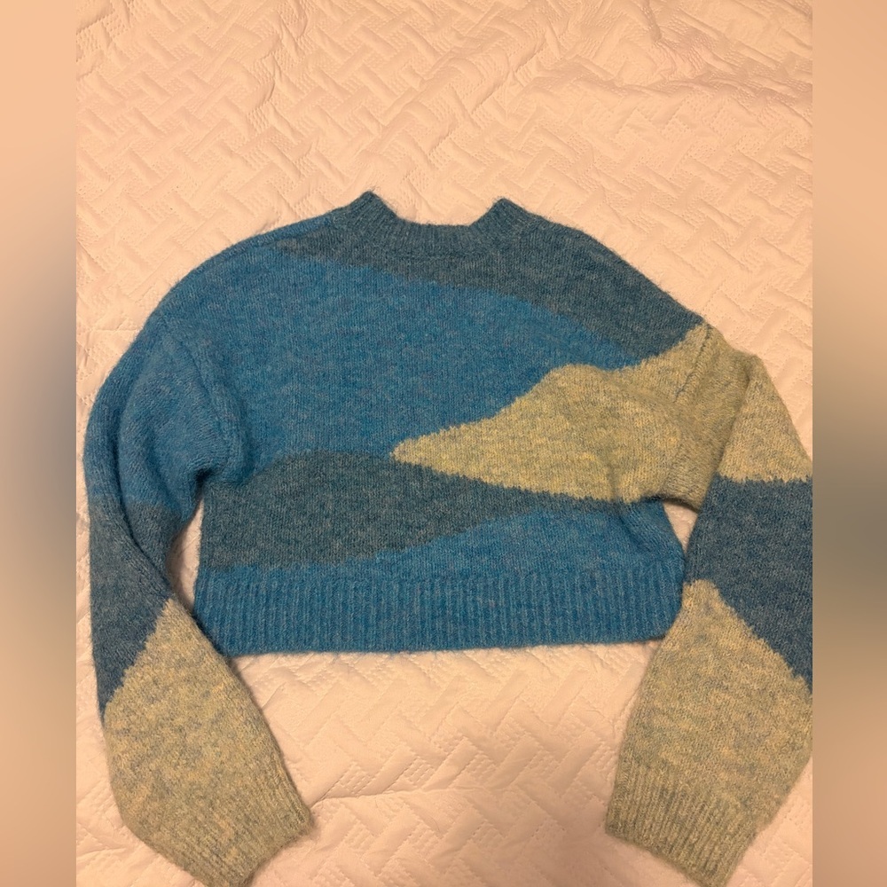 Lovers + Friends (Revolve) | Blue and Cream Sweater NWOT - Picture 3 of 5